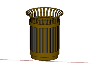 某垃圾箱垃圾桶设计SU(草图大师)模型素材7