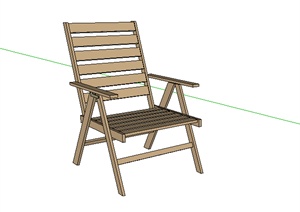 某园林坐凳设计SU(草图大师)模型素材