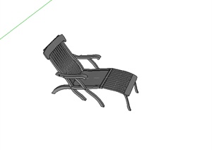 某园林景观坐凳设计SU(草图大师)模型素材2