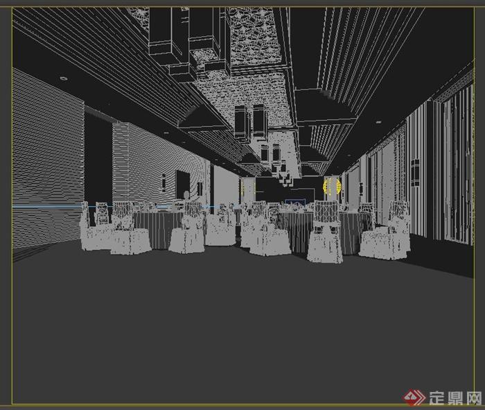 某餐厅装饰设计3DMAX模型1(1)