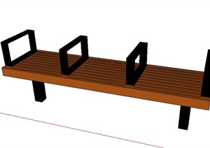 某园林景观坐凳设计SU(草图大师)模型素材15