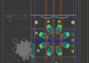 某餐厅包房装饰设计3dmax模型