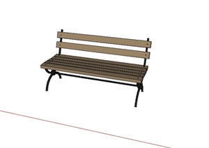 某园林景观坐凳设计SU(草图大师)模型素材17