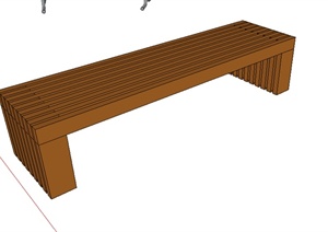 某园林景观坐凳设计SU(草图大师)模型素材18