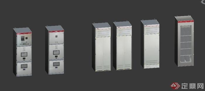 几个配电机柜设计3DMAX模型(3)