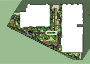 某园林景观住宅小区方案设计平面图