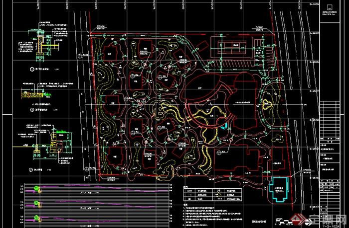 某住宅景观竖向施工图设计cad图纸