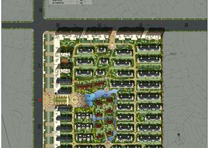 某大型住宅小区景观规划设计PSD总平图