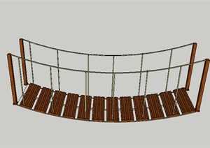 某园林景观园桥设计SU(草图大师)模型素材4