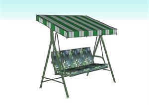 某园林景观户外坐凳设计SU(草图大师)模型素材