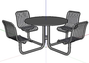 园林景观之现代坐凳设计SU(草图大师)模型12
