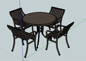 园林景观之现代坐凳设计SU(草图大师)模型14