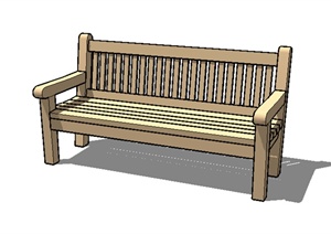 某园林景观坐凳设计SU(草图大师)模型素材53