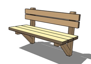 某园林景观坐凳设计SU(草图大师)模型素材58