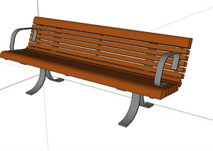 某园林景观坐凳设计SU(草图大师)模型素材60