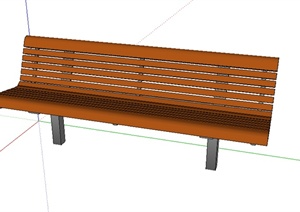 某园林景观坐凳设计SU(草图大师)模型素材62