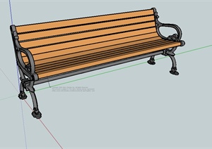 某园林景观坐凳设计SU(草图大师)模型素材64