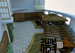 某住宅露台景观设计3DMAX模型