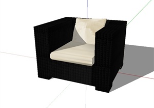 某室内家具沙发座椅SU(草图大师)模型素材
