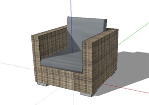 某室内家具沙发设计SU(草图大师)模型素材2