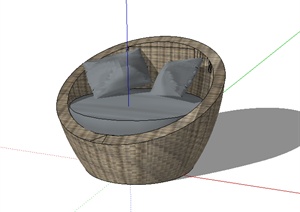 某室内家具沙发座椅SU(草图大师)模型素材2