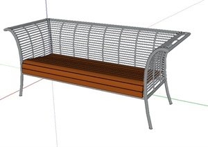 某园林景观室外坐凳SU(草图大师)模型素材9