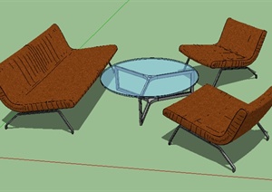 某室内家具座椅沙发SU(草图大师)模型3