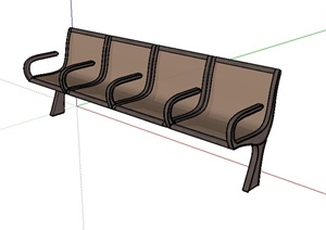某园林景观室内座椅设计SU(草图大师)模型素材