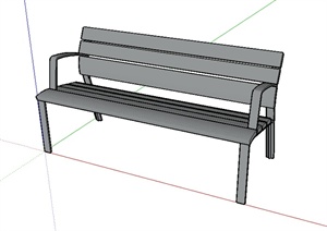 某园林景观室外坐凳设计SU(草图大师)模型素材