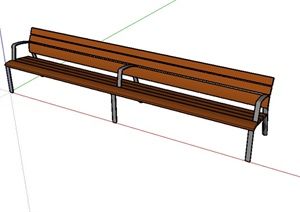 某园林景观室外座椅设计SU(草图大师)模型素材
