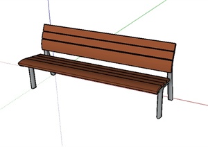某园林景观室外坐凳设计SU(草图大师)模型素材2