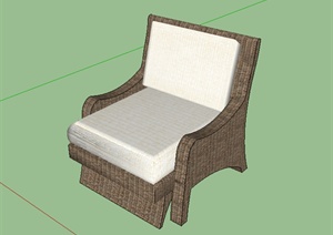 某室内沙发座椅设计SU(草图大师)模型素材