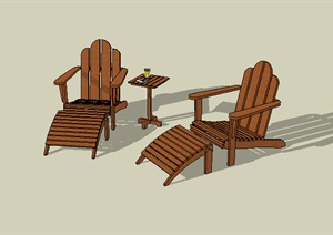 某室内家具坐凳设计SU(草图大师)模型素材4