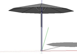 园林景观之现代室外遮阳伞设计SU(草图大师)模型