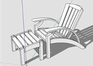 设计素材之现代躺椅设计SU(草图大师)模型9
