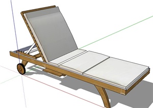 设计素材之现代躺椅设计SU(草图大师)模型11