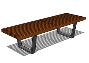 园林景观之现代风格坐凳设计SU(草图大师)模型3