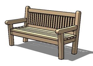 园林景观之现代风格座椅设计SU(草图大师)模型1
