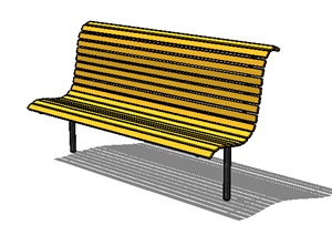园林景观之现代风格座椅设计SU(草图大师)模型2