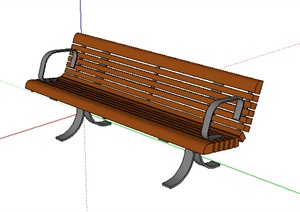 园林景观之现代风格座椅设计SU(草图大师)模型7