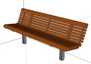 园林景观之现代风格座椅设计SU(草图大师)模型8