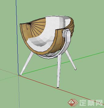 园林景观之现代风格座椅设计su模型13(1)
