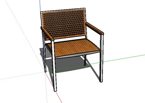 某室内家具座椅设计SU(草图大师)模型素材