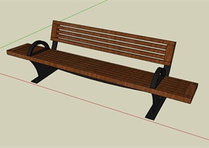 某园林景观室外座椅设计SU(草图大师)模型素材2
