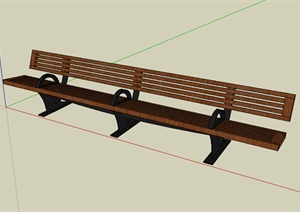 某园林景观室外座椅设计SU(草图大师)模型素材3