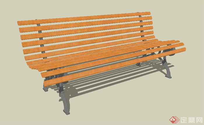 某园林景观室外座椅SU模型素材14(1)