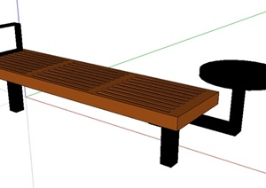 某园林景观室外座椅设计SU(草图大师)模型素材6