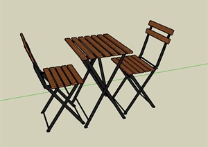 某园林景观室外座椅模型SU(草图大师)素材