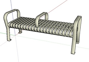 某园林景观座椅设计SU(草图大师)模型素材3