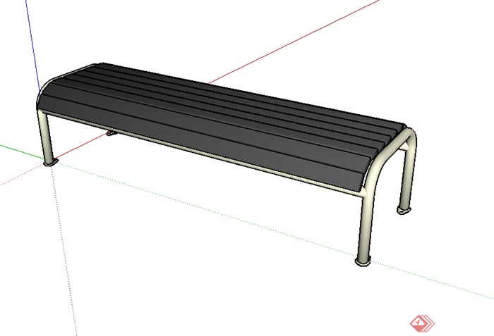 某园林景观室外座椅设计SU模型素材7(1)